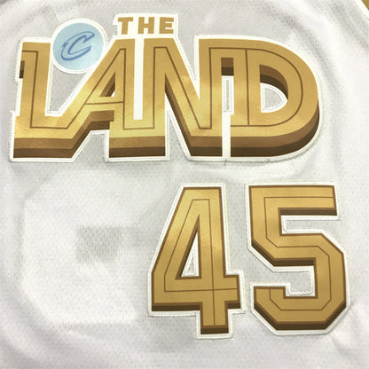 Men's Cleveland Cavaliers Donovan Mitchell #45 The Land White City Edition Jerseys