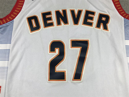 Men's Denver Nuggets Jamal Murray #27 Silver 2022/23 Swingman Jerseys - City Edition