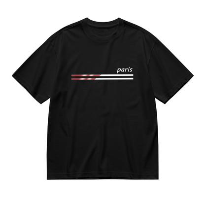 Premium Gold Metall Line Paris Casual T-Shirt