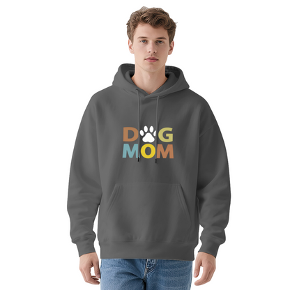 Dog Mom Paw Print Cute Pet Lover Graphic Hoodie