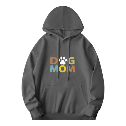 Dog Mom Paw Print Cute Pet Lover Graphic Hoodie