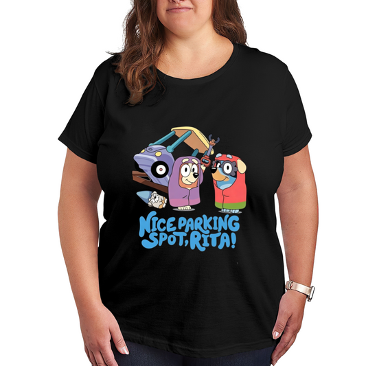 Nice Parking Spot Rita Bluey Grannies Fan Tee