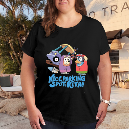 Nice Parking Spot Rita Bluey Grannies Fan Tee