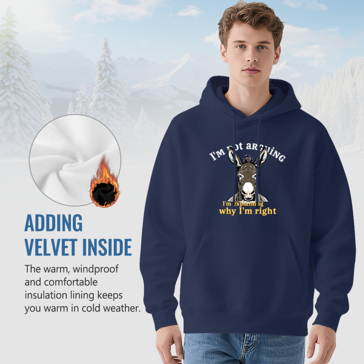 Unisex Multi-Color Hoodie: Abstract Pattern Print, Relaxed & Warm