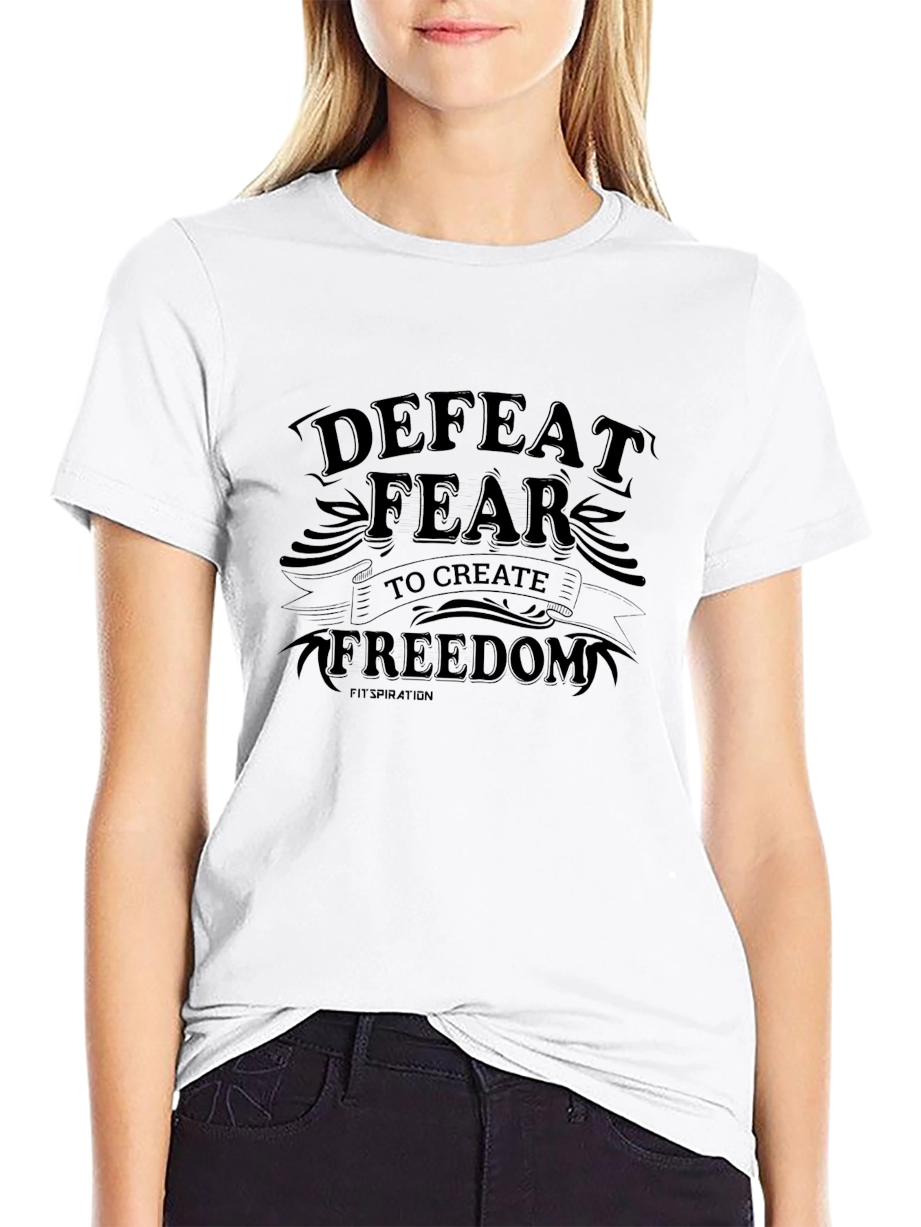 Defeat Fear Freedom Graphic Tee