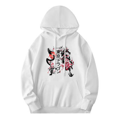 Tokyo Dragon Sakura Japanese Aesthetic Art?Print Fashion Hoodie