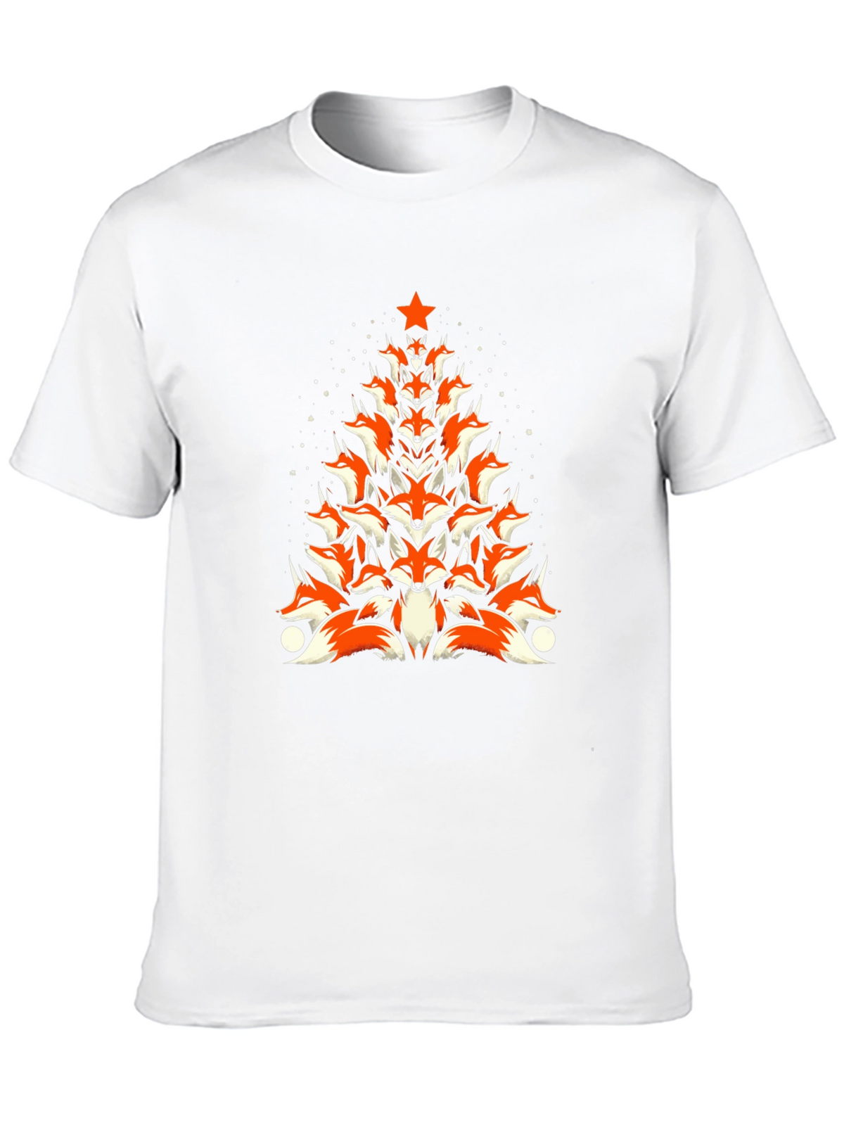Fox Christmas Tree T-Shirt - Holiday Novelty Tee
