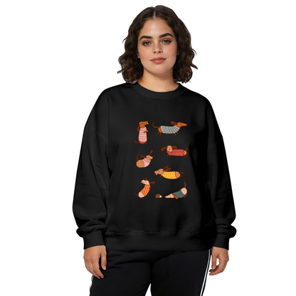 Adorable Dachshund Dog Collection Crewneck Sweatshirt