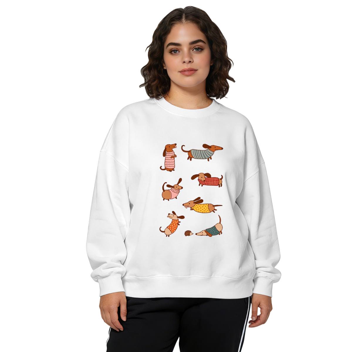 Adorable Dachshund Dog Collection Crewneck Sweatshirt
