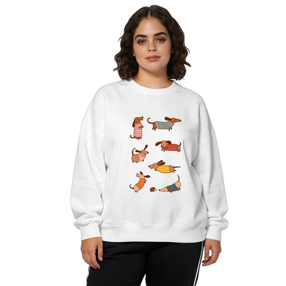 Adorable Dachshund Dog Collection Crewneck Sweatshirt