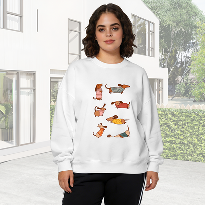 Adorable Dachshund Dog Collection Crewneck Sweatshirt