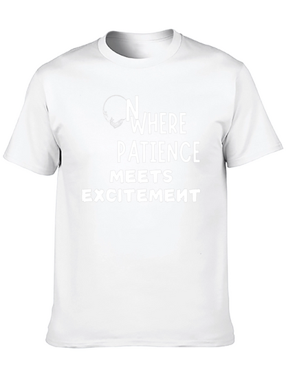 Nowhere Patience Meets Excitement Black T-Shirt