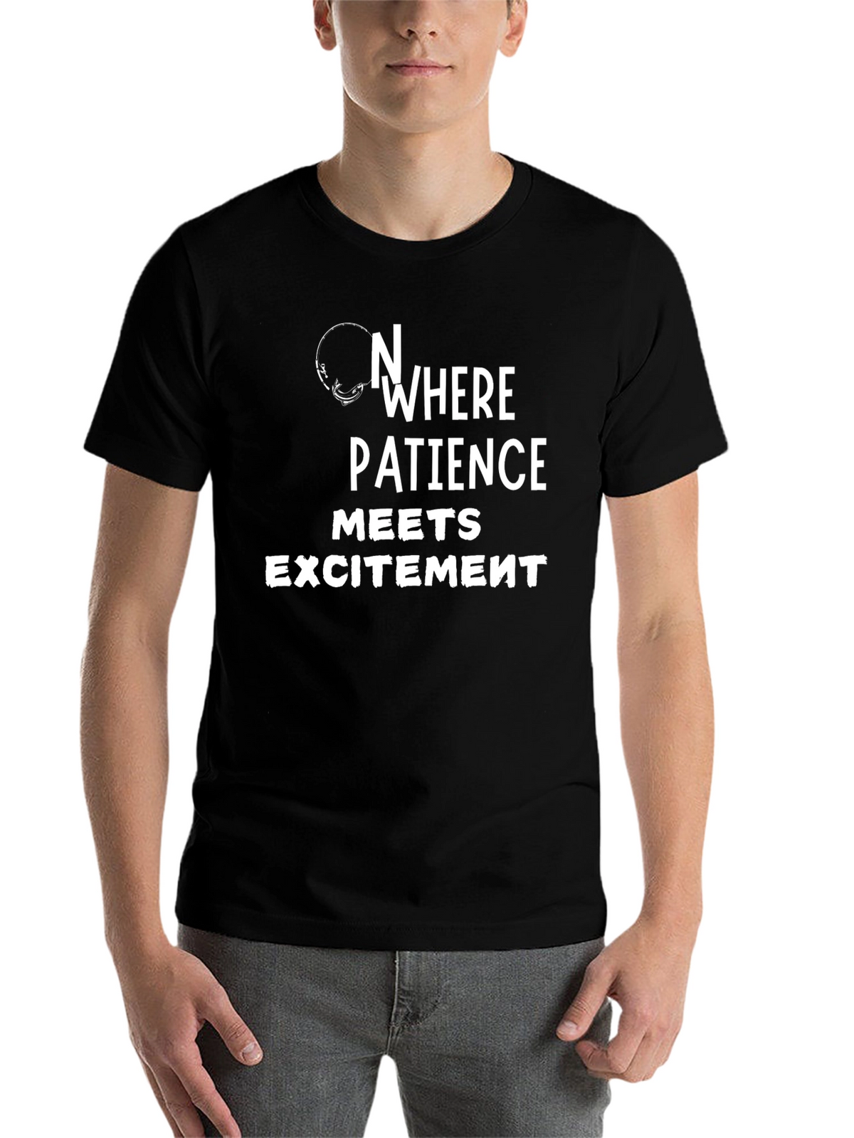 Nowhere Patience Meets Excitement Black T-Shirt