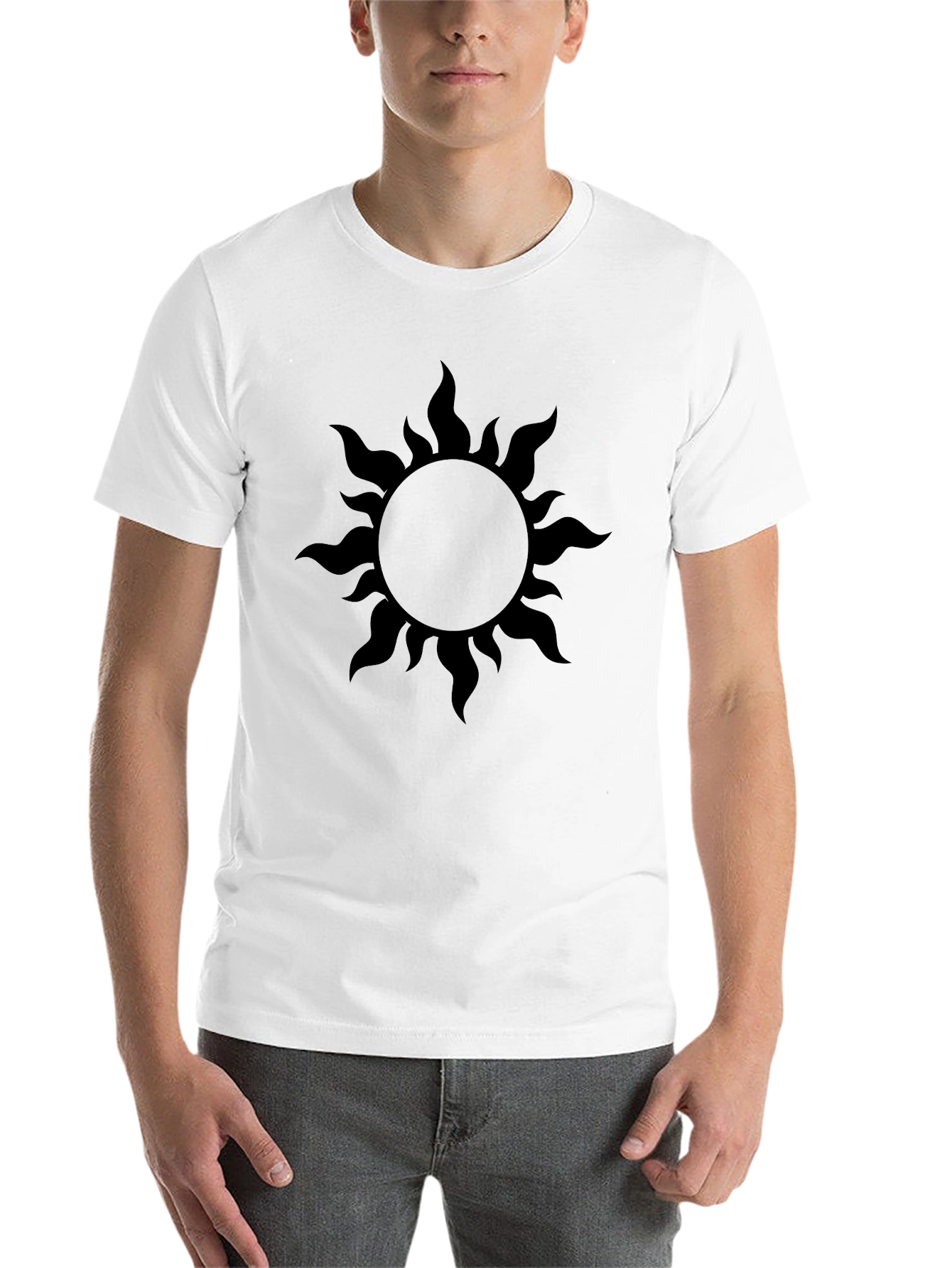 Black Sun Graphic Tee - Stylish Casual Wear