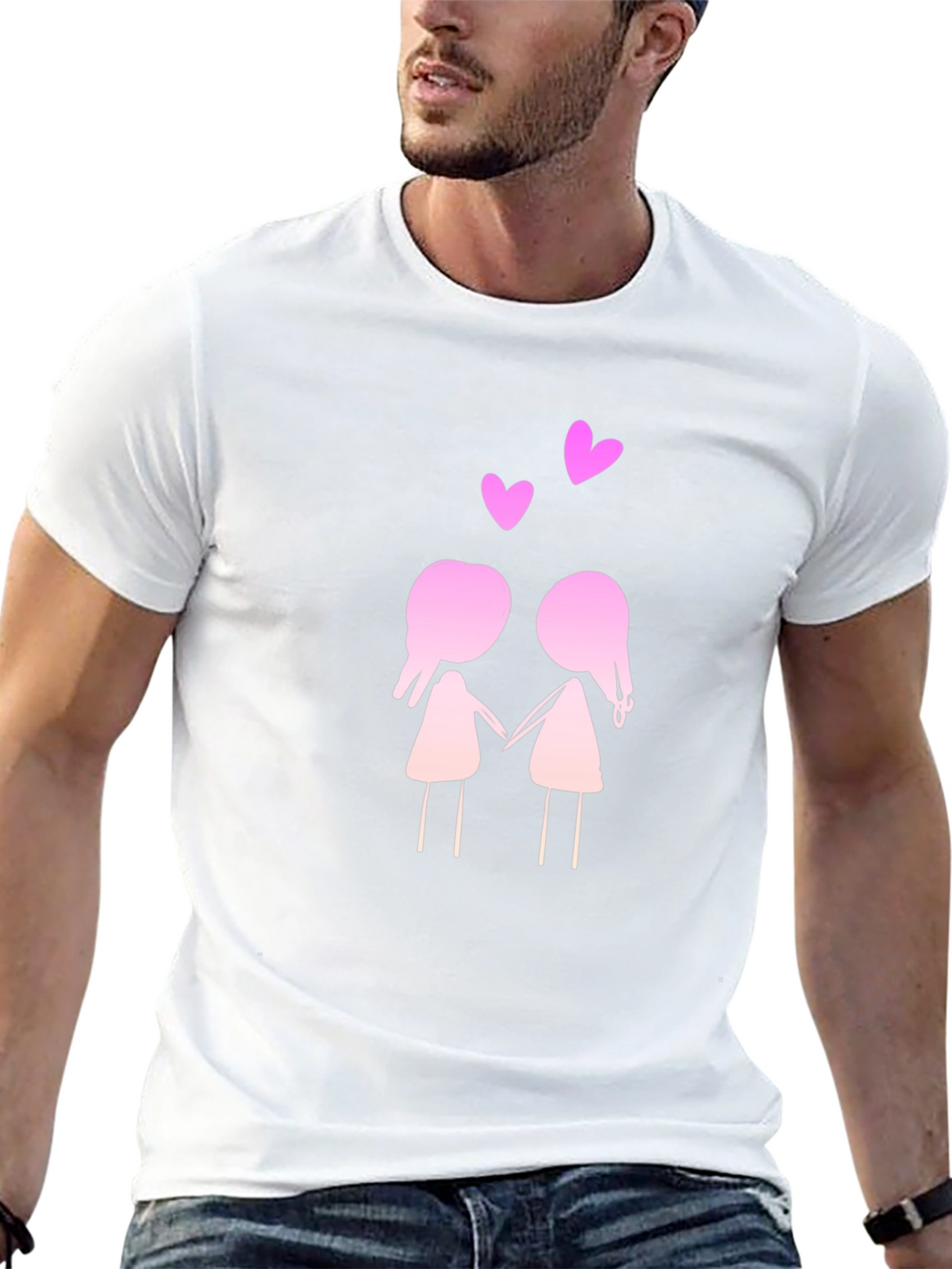 Cute Cartoon Couple T-Shirt