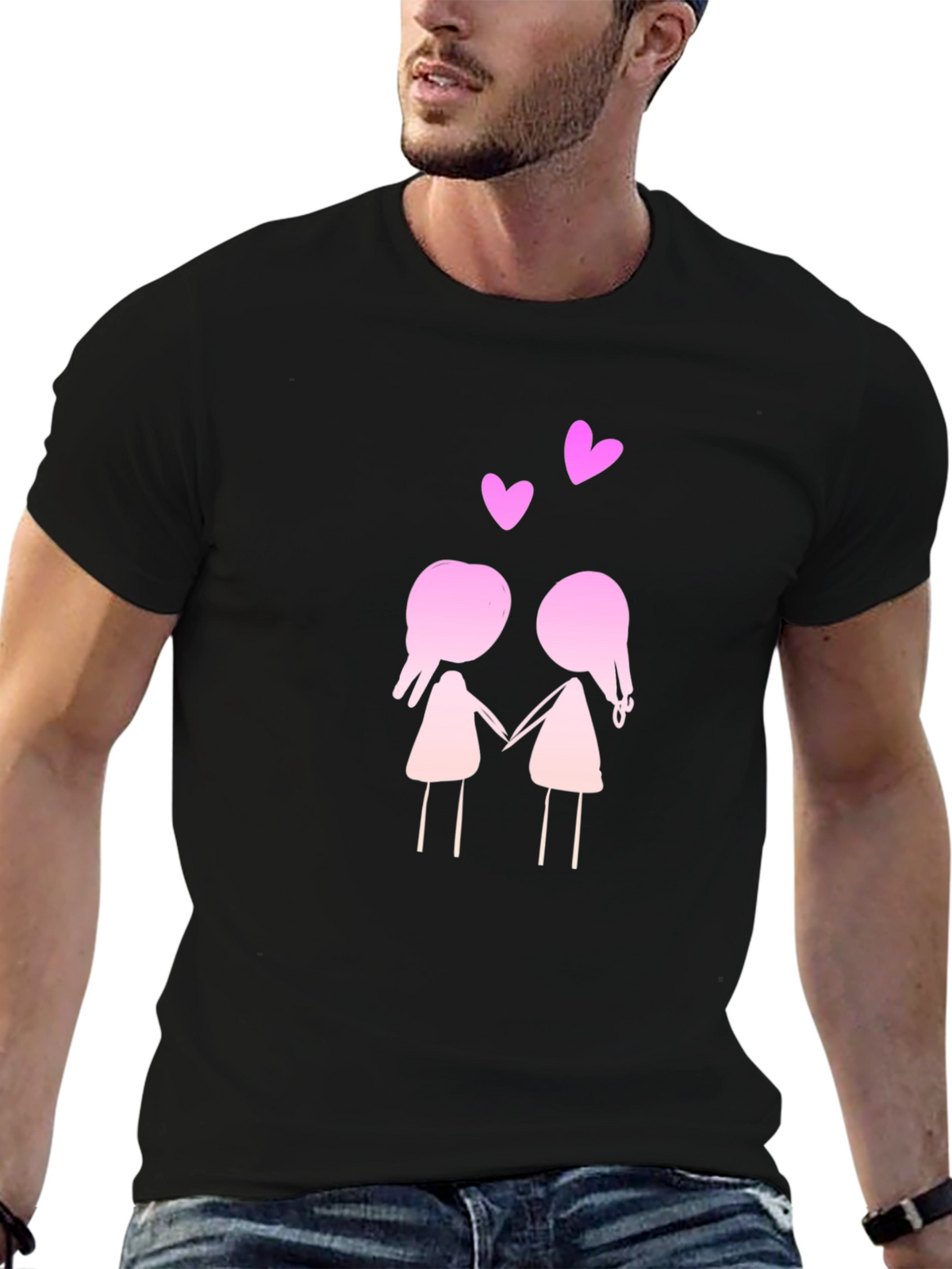 Cute Cartoon Couple T-Shirt