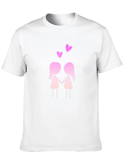 Cute Cartoon Couple T-Shirt