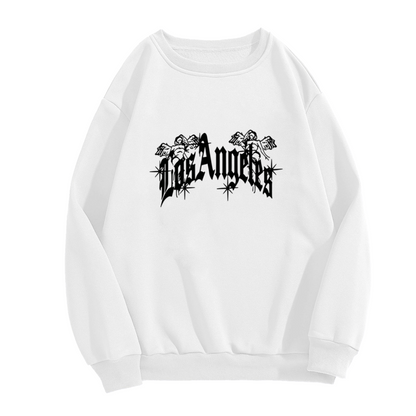 Angel Star Los Angeles Gothic Letter Sweatshirt