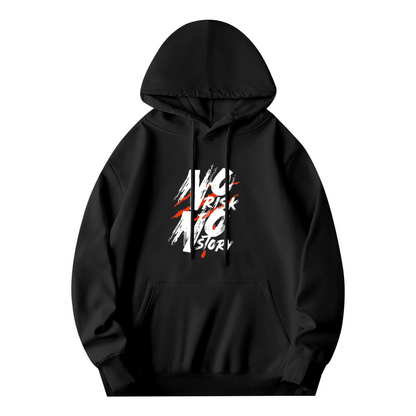 No Risk No Story Street?Graffiti Black Hoodie