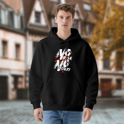 No Risk No Story Street?Graffiti Black Hoodie