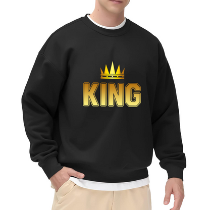 Golden Crown KING Bold Print Crew Sweatshirt