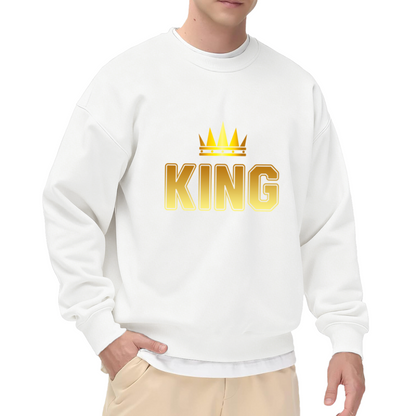 Golden Crown KING Bold Print Crew Sweatshirt