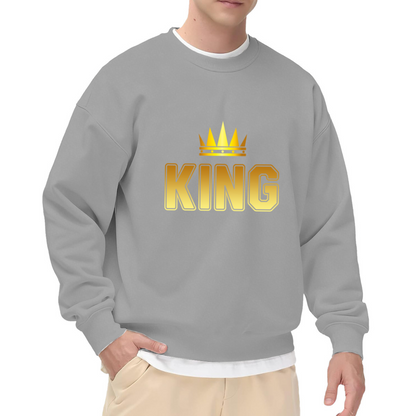 Golden Crown KING Bold Print Crew Sweatshirt