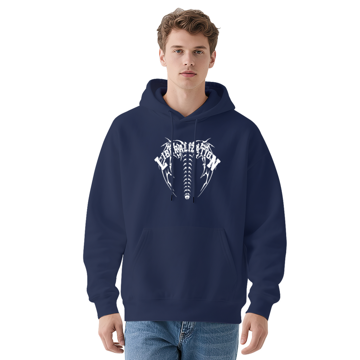 Liberalization Gothic Skull Art Statement Hoodie