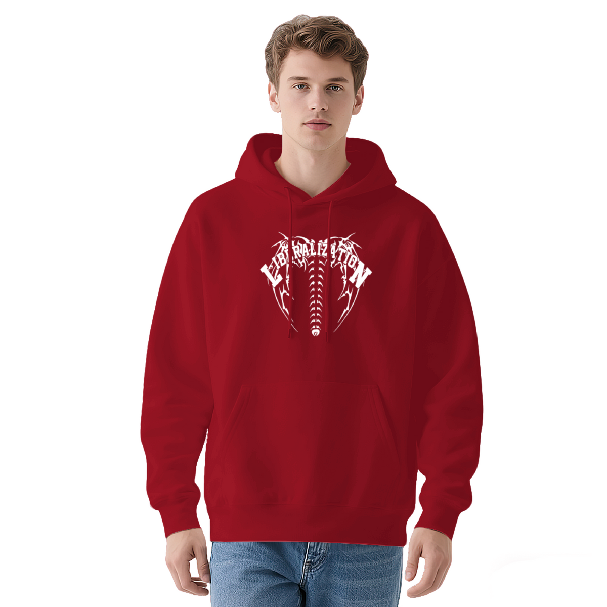 Liberalization Gothic Skull Art Statement Hoodie