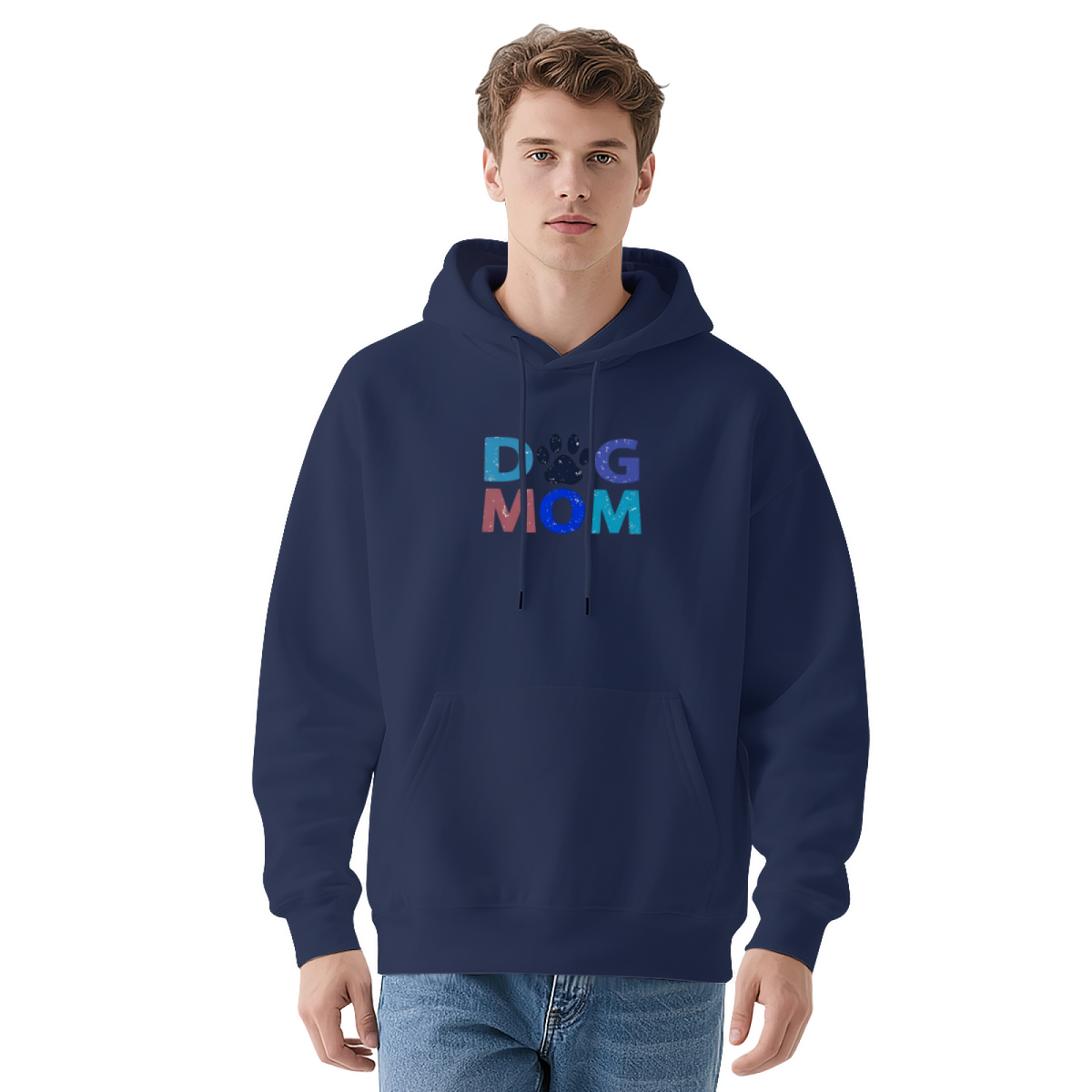 Colorful Dog Mom Pet Lover Casual Hoodie