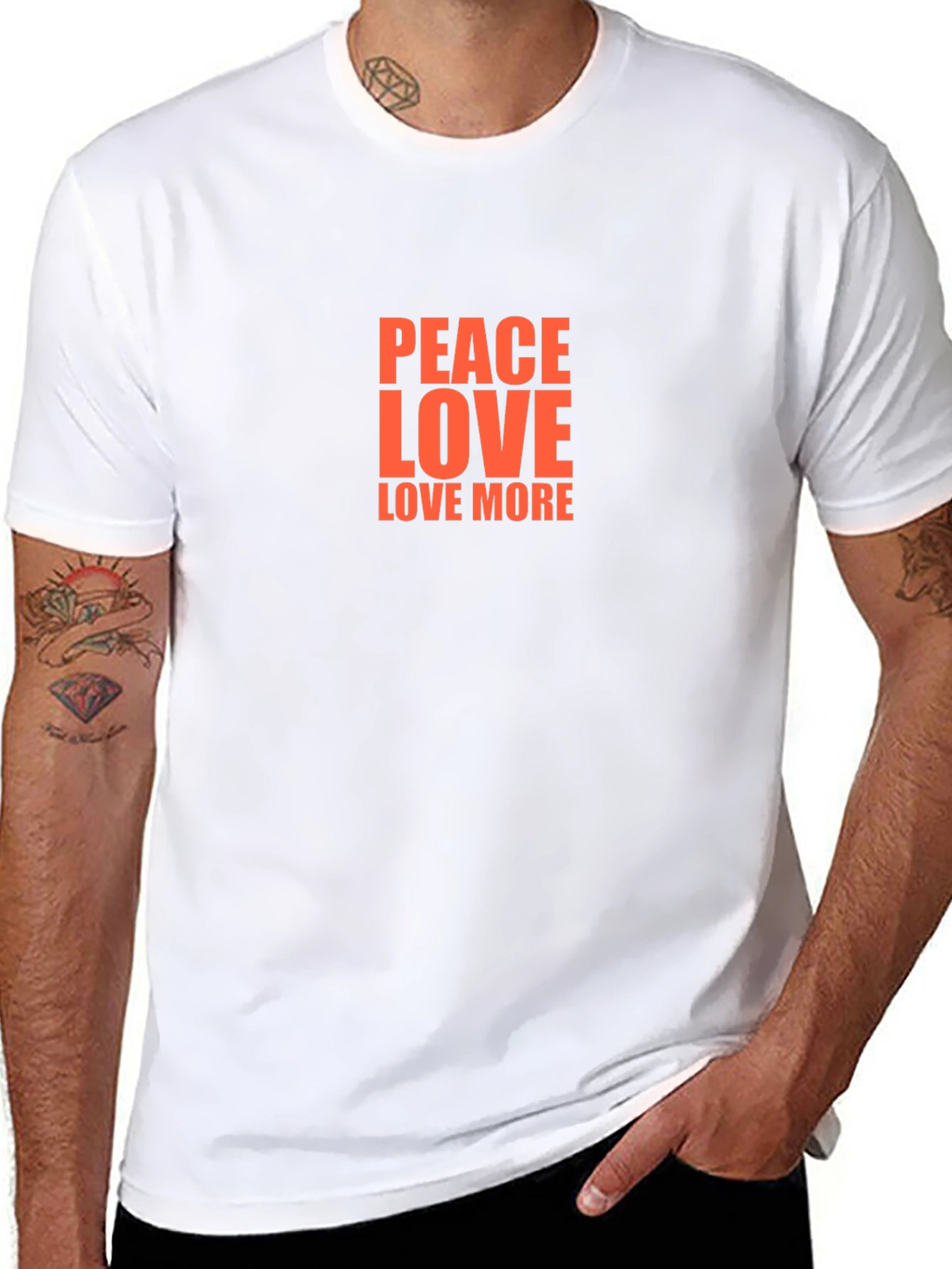 Peace Love Love More Graphic Tee