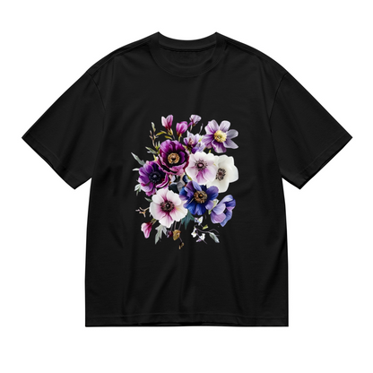 Edgy Minimal Black Spider Silhouette Graphic Tee