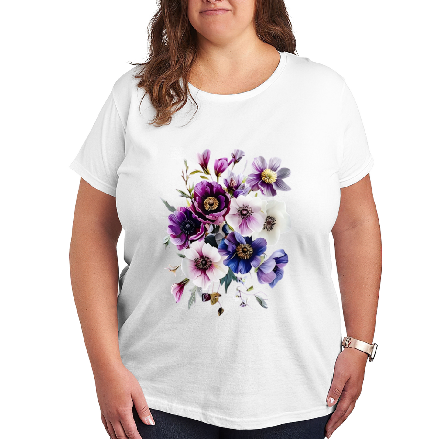 Edgy Minimal Black Spider Silhouette Graphic Tee