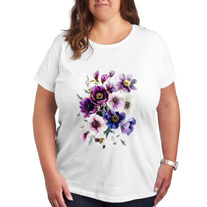 Edgy Minimal Black Spider Silhouette Graphic Tee