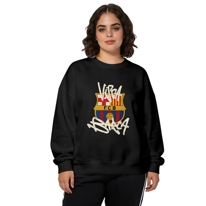 Bar?a Football Club Graffiti Badge Crewneck Sweatshirt
