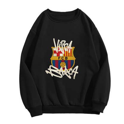 Bar?a Football Club Graffiti Badge Crewneck Sweatshirt