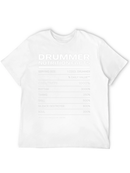 Drummer Nutrition Facts T-Shirt