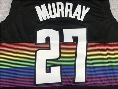 Men's Denver Nuggets Jamal Murray #27 NBA Black Player Jerseys