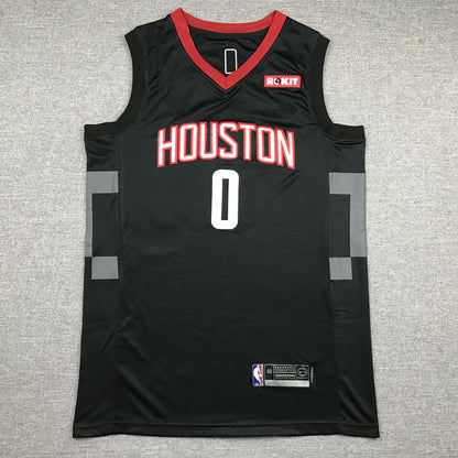Men's Houston Rockets Russell Westbrook #0 NBA Black Classics Swingman Jerseys