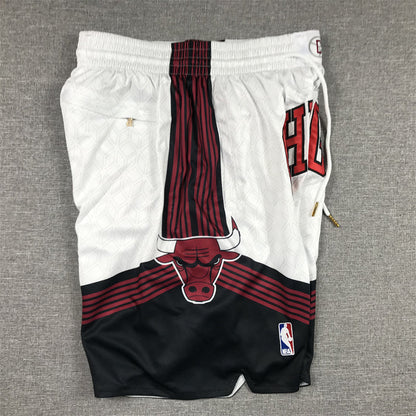 Men's Chicago Bulls White City Edition Basketball Shorts1
