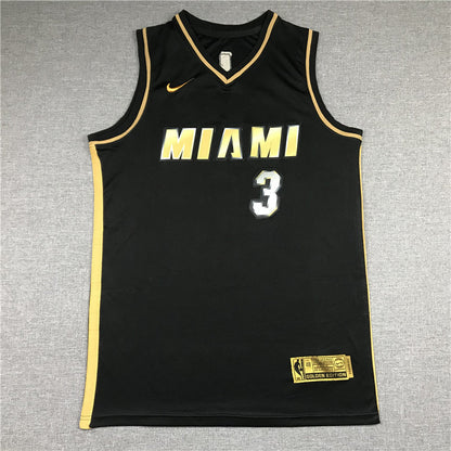 Men's Miami Heat Dwyane Wade #3 NBA Black Swingman Jerseys