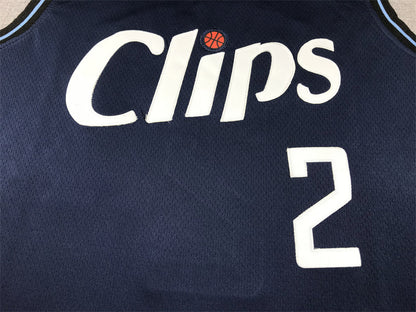 Men's LA Clippers Kawhi Leonard #2 Navy 2023/24 Swingman Jerseys - City Edition