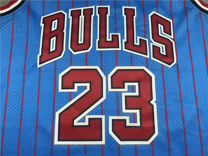 Men's Chicago Bulls Michael Jordan #23 Blue Hardwood Classics Authentic Jerseys