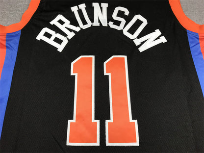 Men's New York Knicks Jalen Brunson #11 Black 2022/23 Swingman Jerseys - City Edition