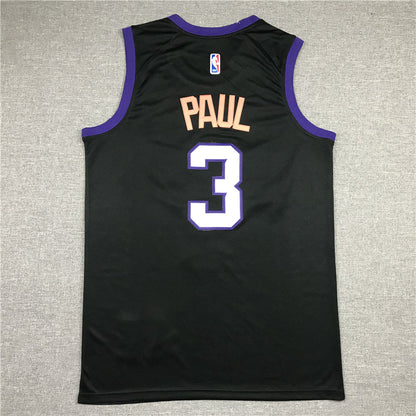 Men's Phoenix Suns Chris Paul #3 Black 2020/21 Swingman Jerseys