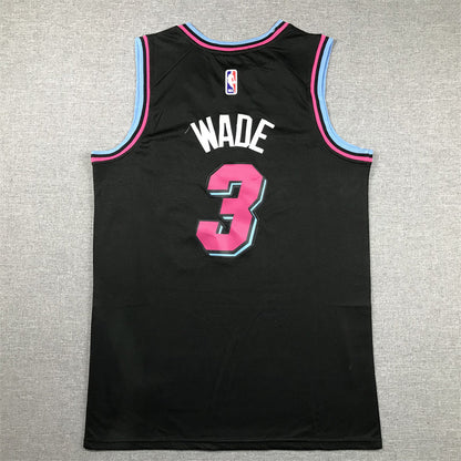 Men's Miami Heat Dwyane Wade #3 Black Swingman Player Jerseys