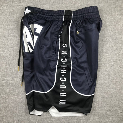 Men's Dallas Mavericks Navy Statement Edition Pocket Shorts1