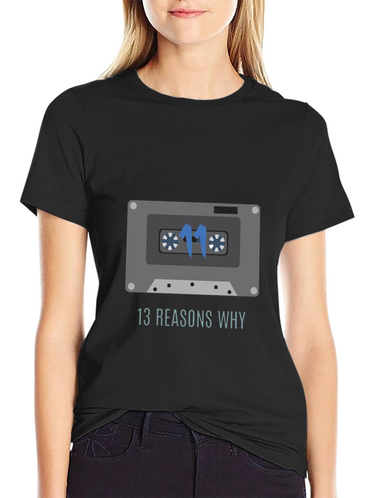 13 Reasons Why Cassette Tape Graphic T-Shirt