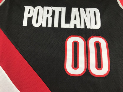 Men's Portland Trail Blazers Scoot Henderson #00 Black 2023 NBA Draft Swingman Jerseys - Icon Edition