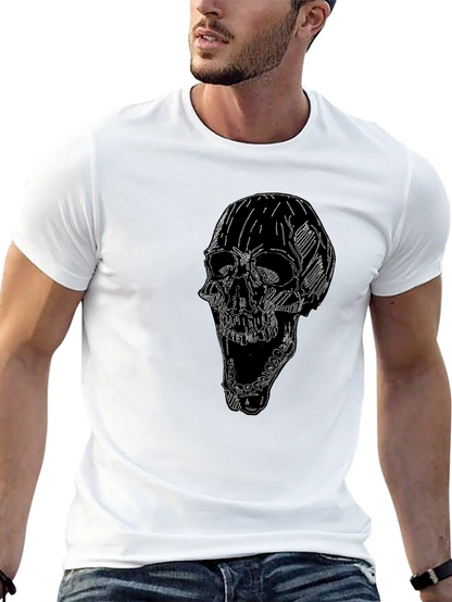 Skull Graphic Tee - Mens Black T-Shirt